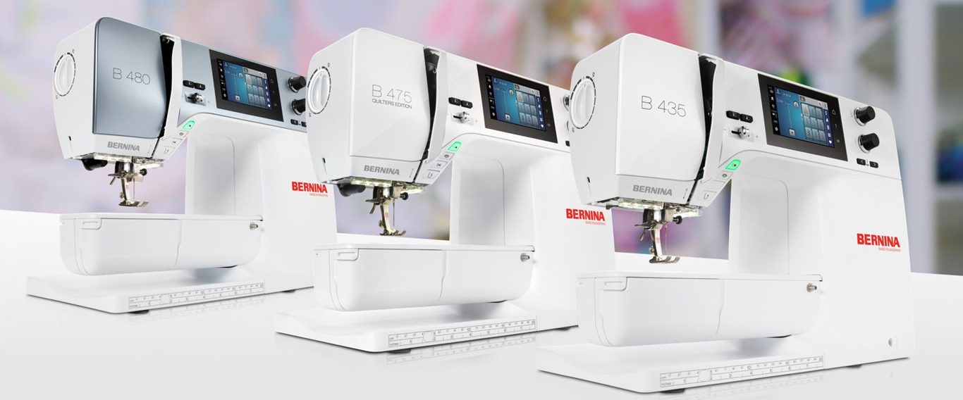 machines à coudre bernina 435, bernina 475QE et bernina 480