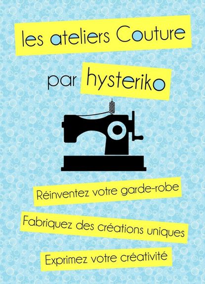 hysteriko modéliste styliste cours de couture