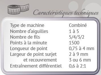 babylock surjeteuse recouvreuse desire 3 caractéristiques techniques annecy