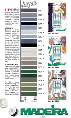 Madère Lana Fil à broder Bobine 200 m multi couleur vert numéro 3396 Madère Lana Fil à broder Bobine 200 m multi couleur vert numéro 3396